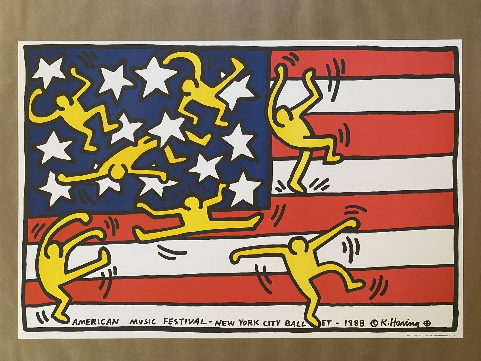 Keith Haring, 1990s   American Festival   Exhibition Poster Printed In Offset photo furniture