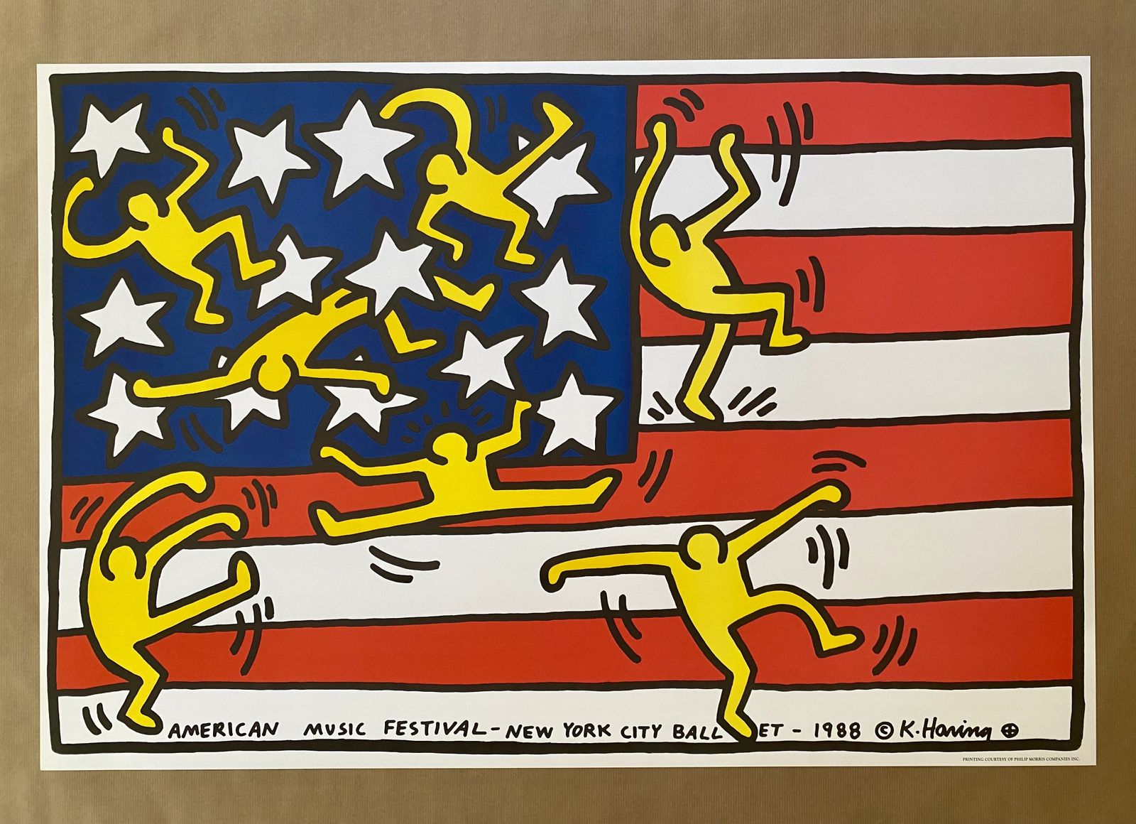 Keith Haring, 1990s   American Festival   Exhibition Poster Printed In Offset photo for sale