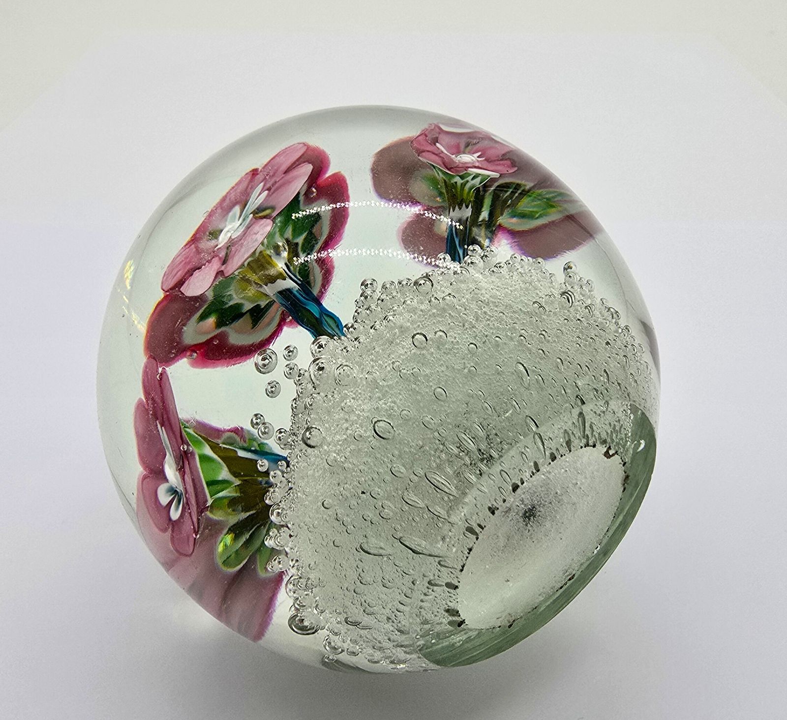 A Stunning Pair Of  Italian Murano Glass Paperweights, Circa 1930 photo Home Decor