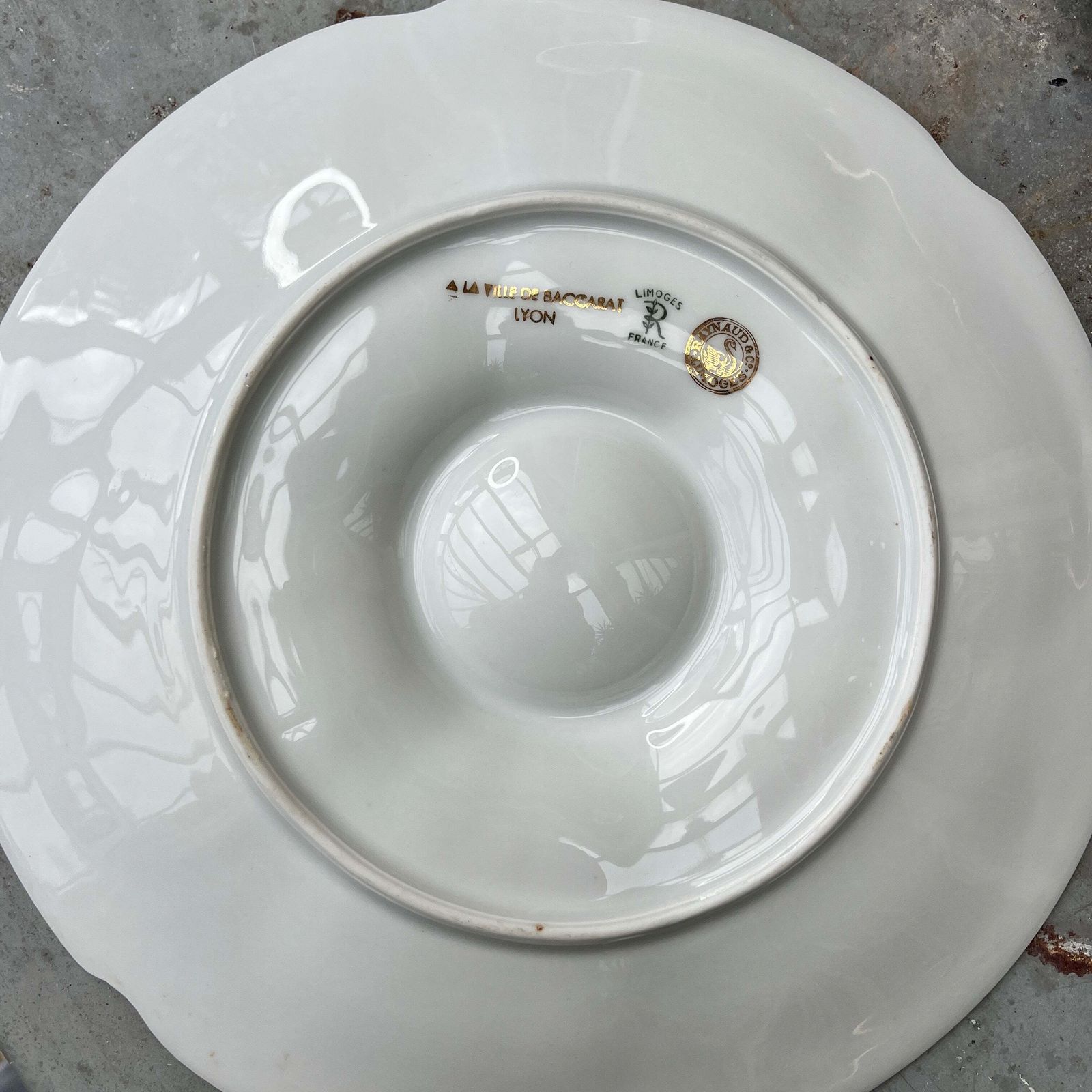 A Set Of 2 Vintage French Oyster Plates photo for sale