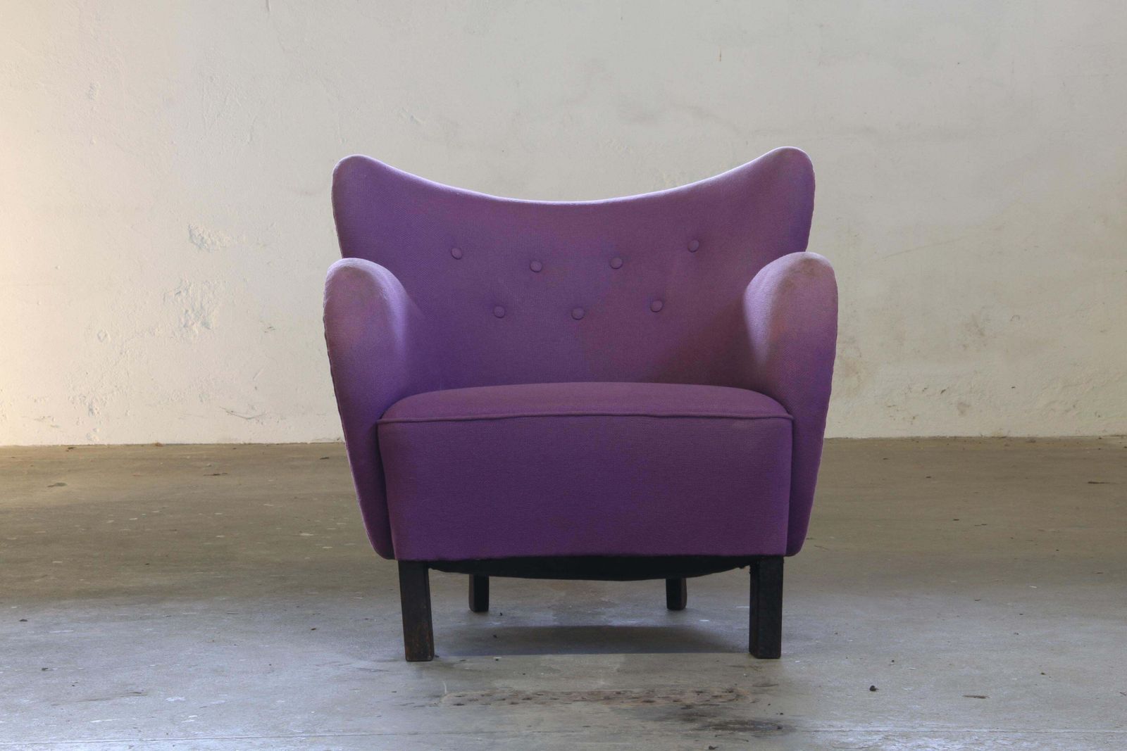 Vintage Deense Clubfauteuil, Jaren 1930, In De Stijl Van Fritz Hansen & Flemming Lassen photo for sale