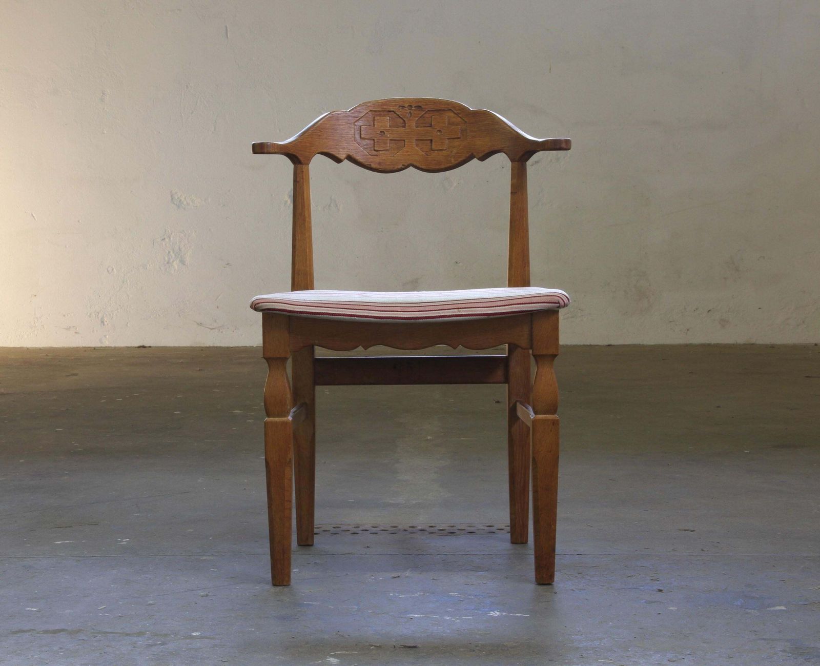 Vintage 60s Set Of 6 Solid Oak Danish Design Dining Room Chairs, Kjærnulf Style photo vintage