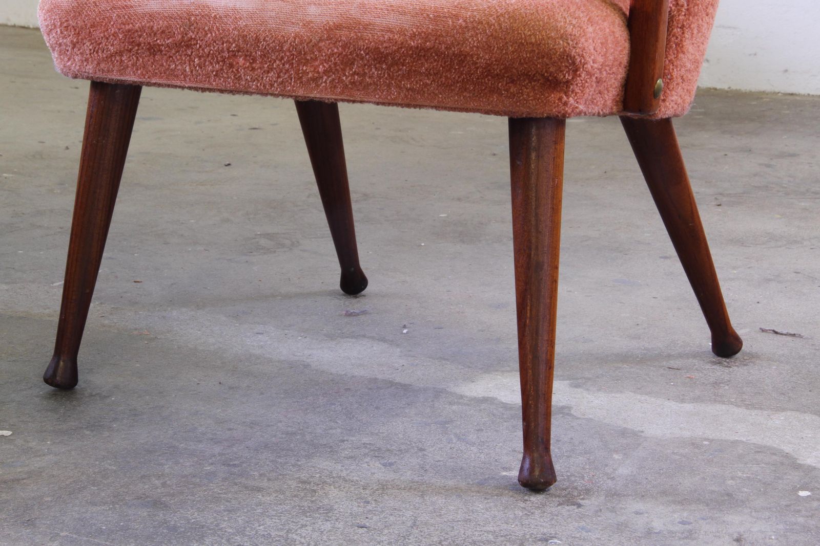 Vintage 50s Teak Organic Modernism Armchair   Scandinavian Design photo vinterior