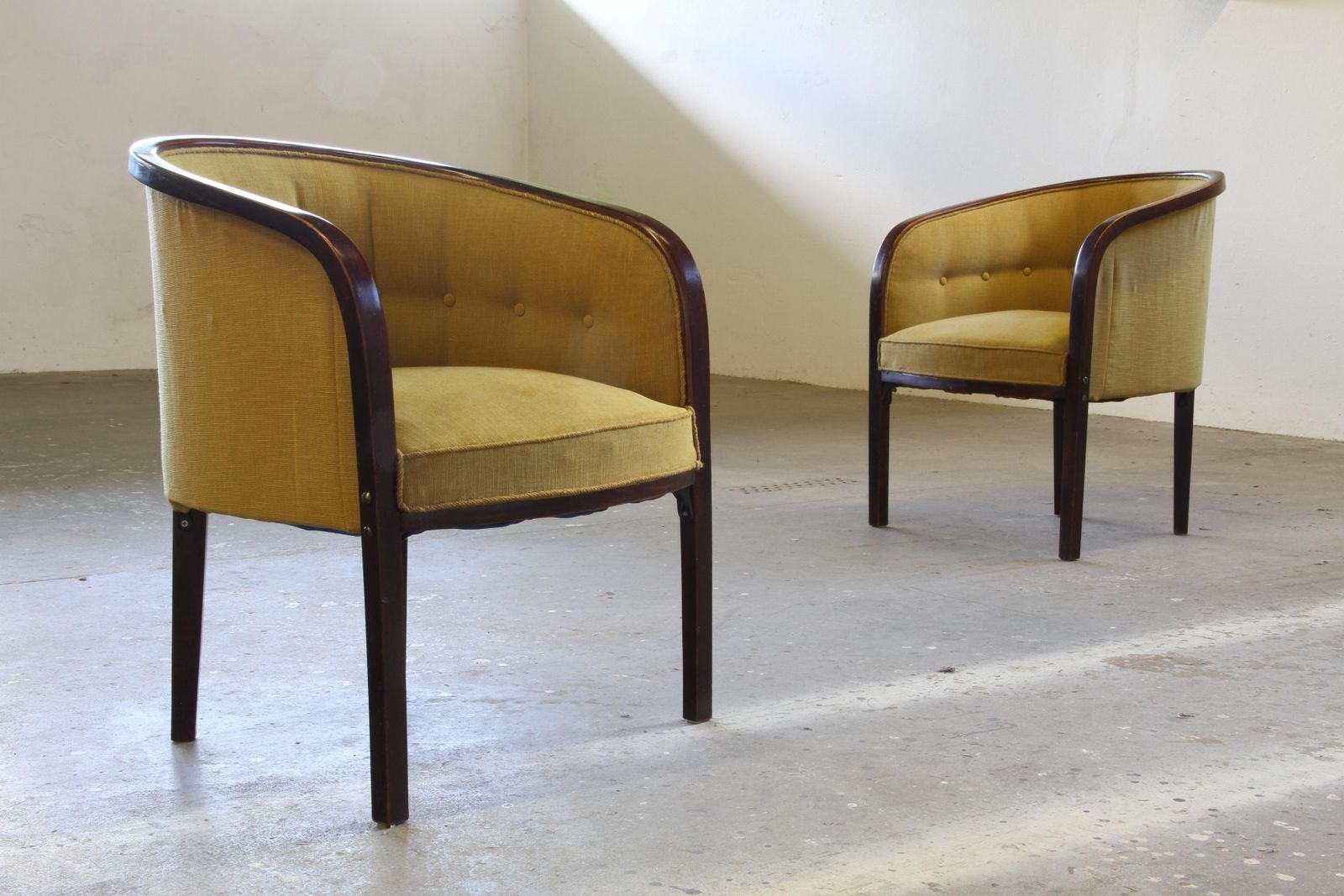 Vintage 1910s Josef Hoffmann Easy Lounge Chairs, Style Of Gatsby photo Furniture