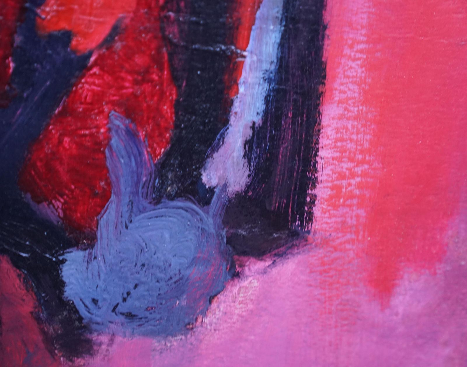 Bernard Kayred Abstract, London 1955   British Abstract Expressionist Art Oil Painting1955 photo vintage