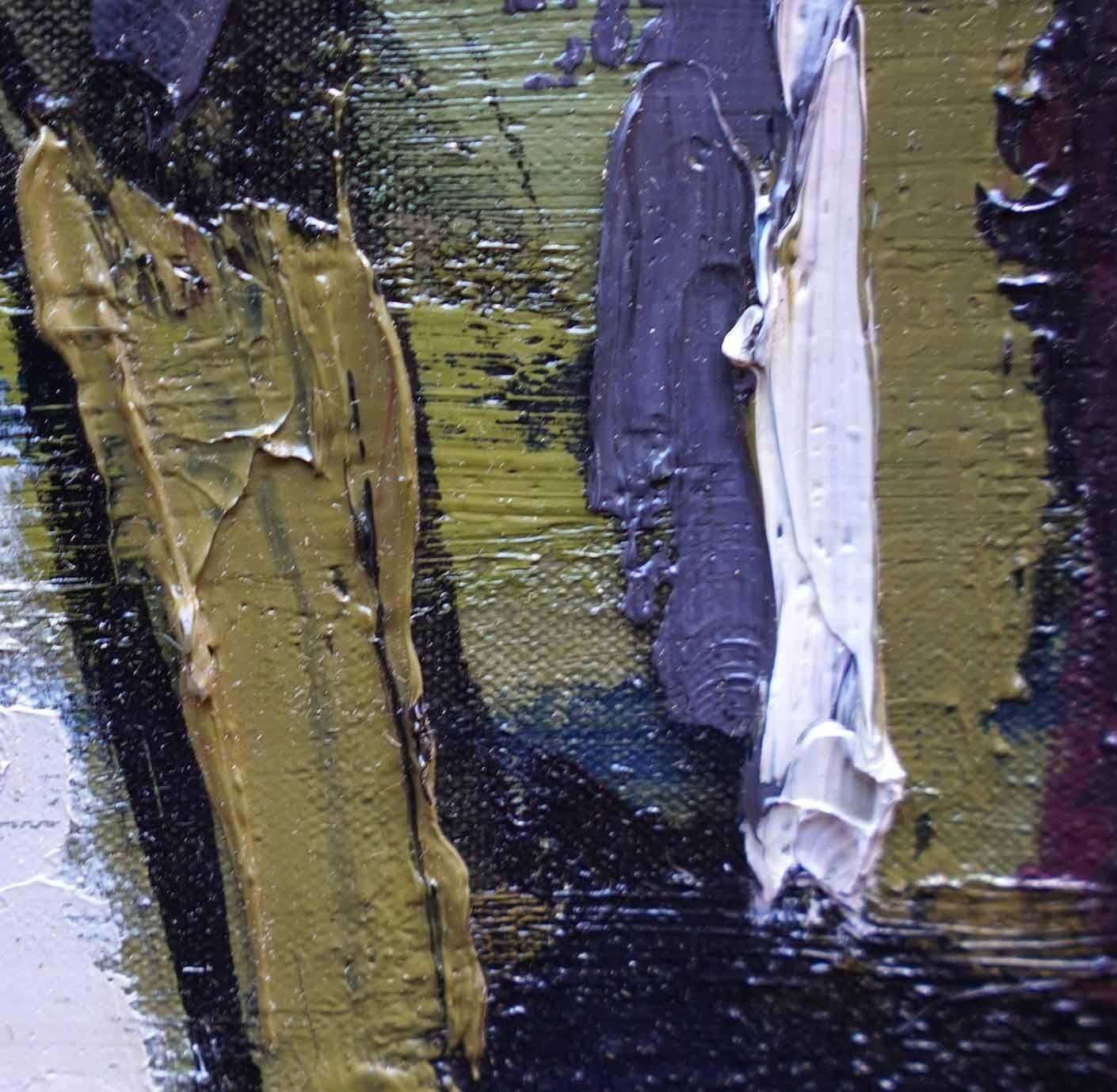 Peter L Fieldabstract Landscape With Bananas Verso   British Fifties Art Oil Paintingcirca 1955 photo vinterior