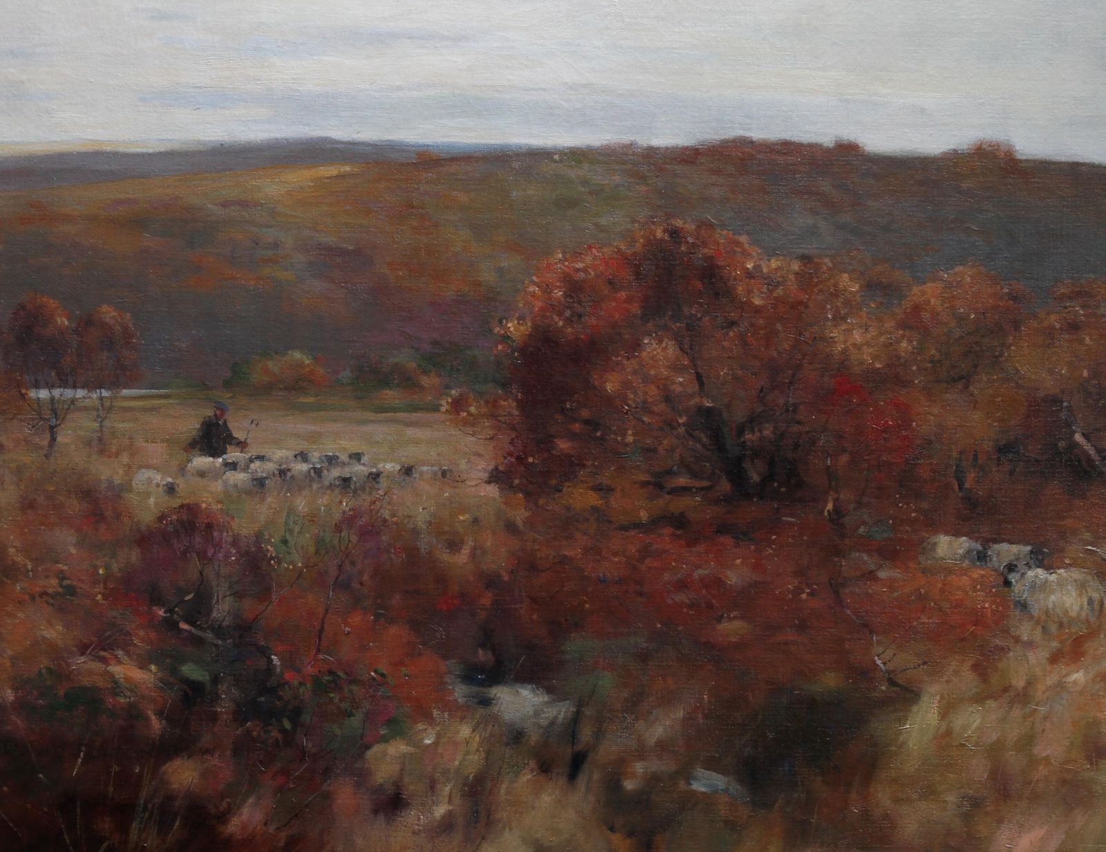David Fultonpastoral Landscape   Scottish Art 1900 Impressionist Landscape Oil Paintingcirca 1900 photo Art