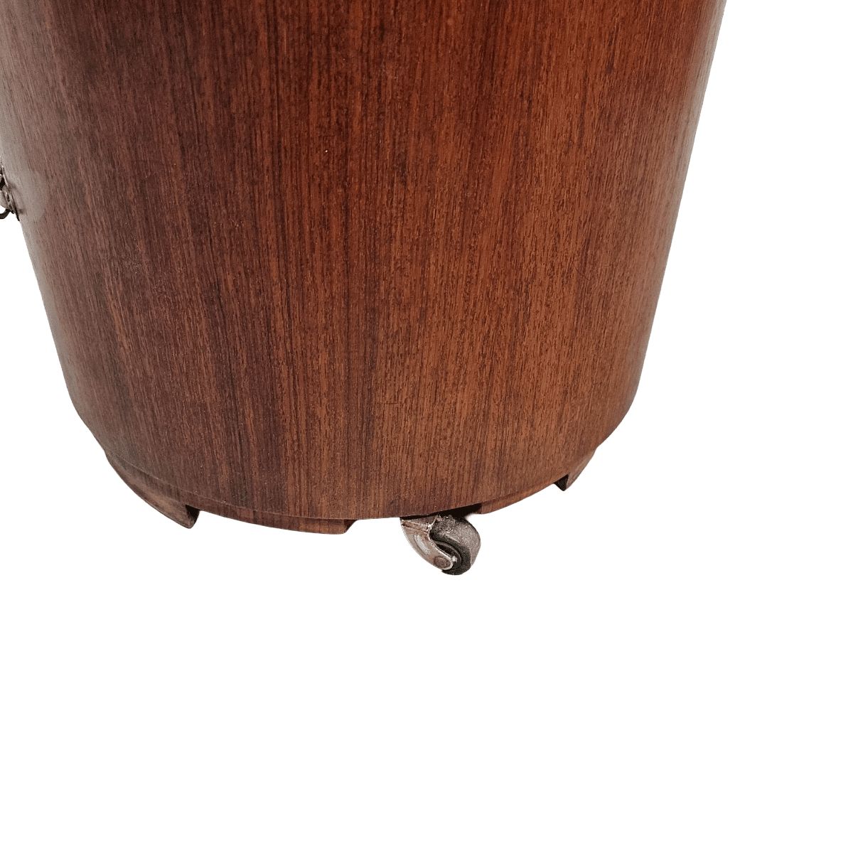 Furniture French Art Deco Mahogany Round Bar Furniture, 1920/30s photo
