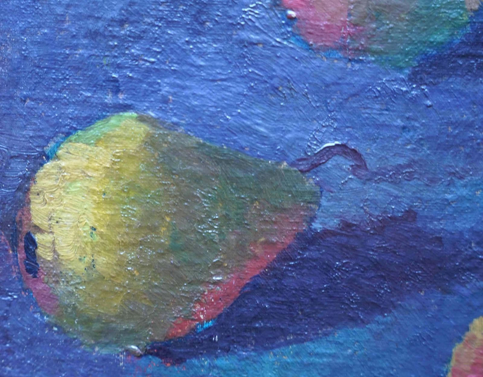 Peter L Field Still Life Of Pears   British Fifties Post Impressionist Art Fruit Oil Painting Circa 1955 photo buy