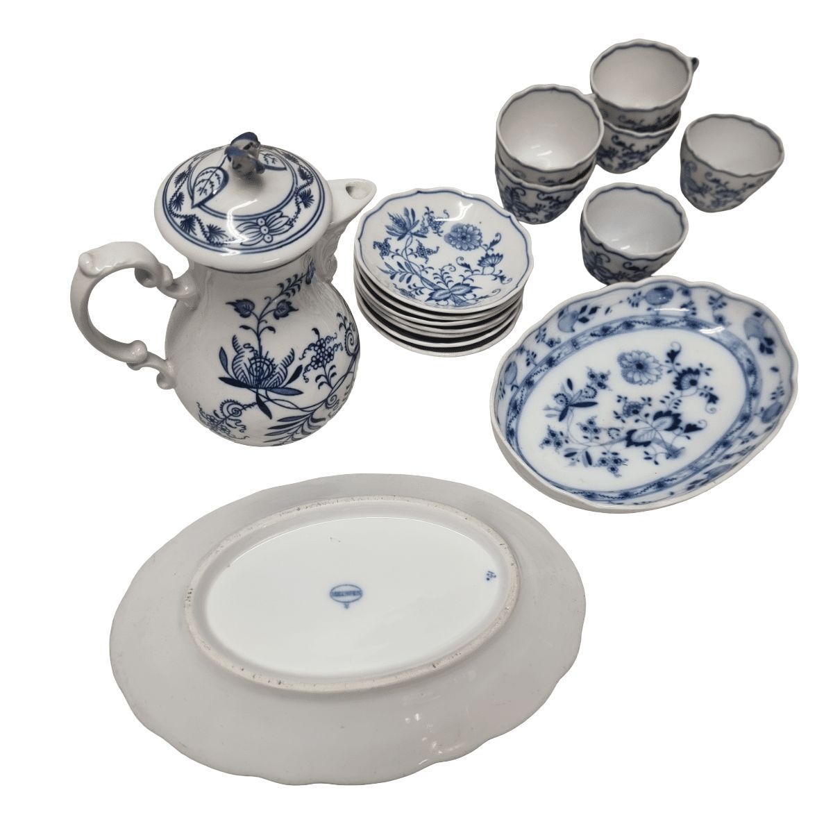 Various Porcelain Carl Teichert Meissen Tableware, From Around 1900 photo buy