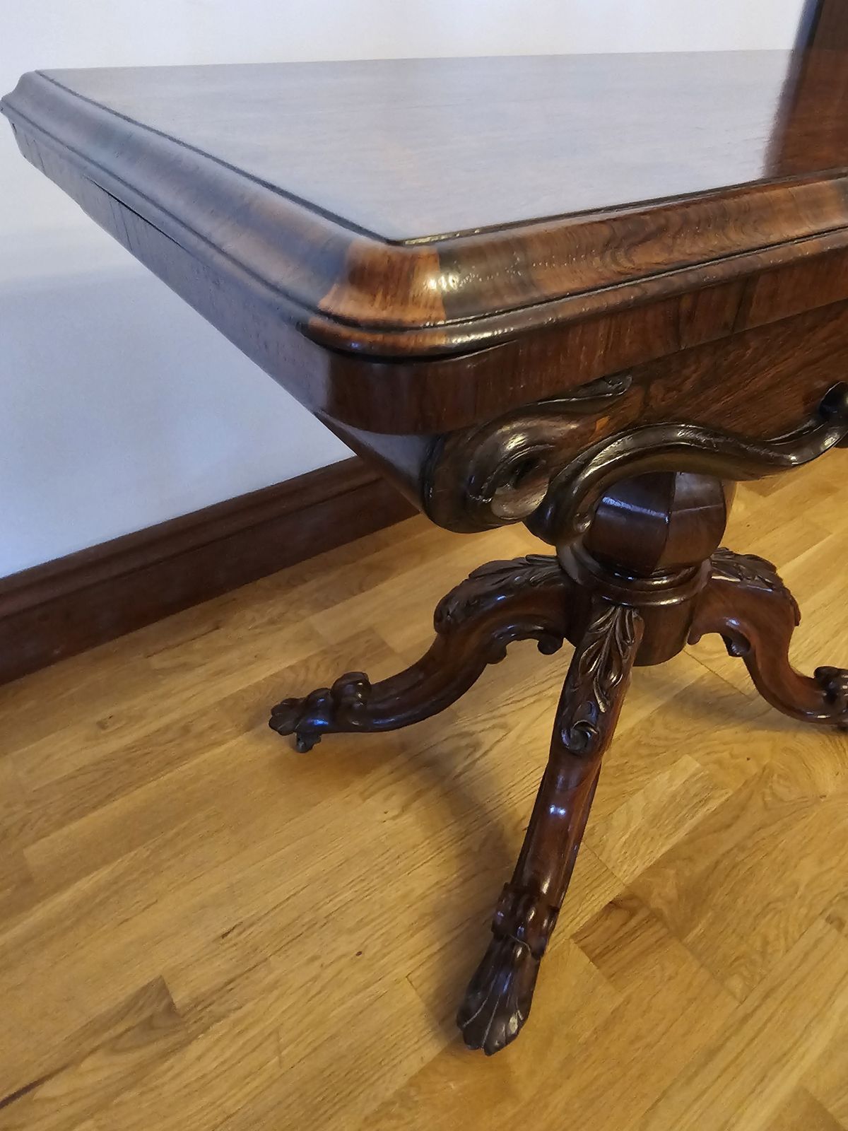 "James Phillips& Sons, Union Street, Bristol" Rosewood Card Table photo 1500.0