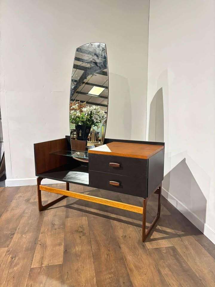 Mid Century G Plan Teak & Black Painted Dressing Table photo furniture