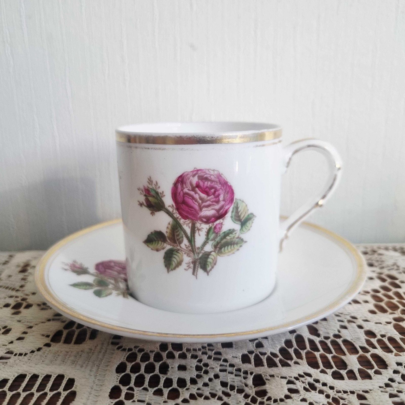 photo for sale Set Of 5 Floral Coffee/Expresso Cups/Coffee Cans By Royal Worcester
