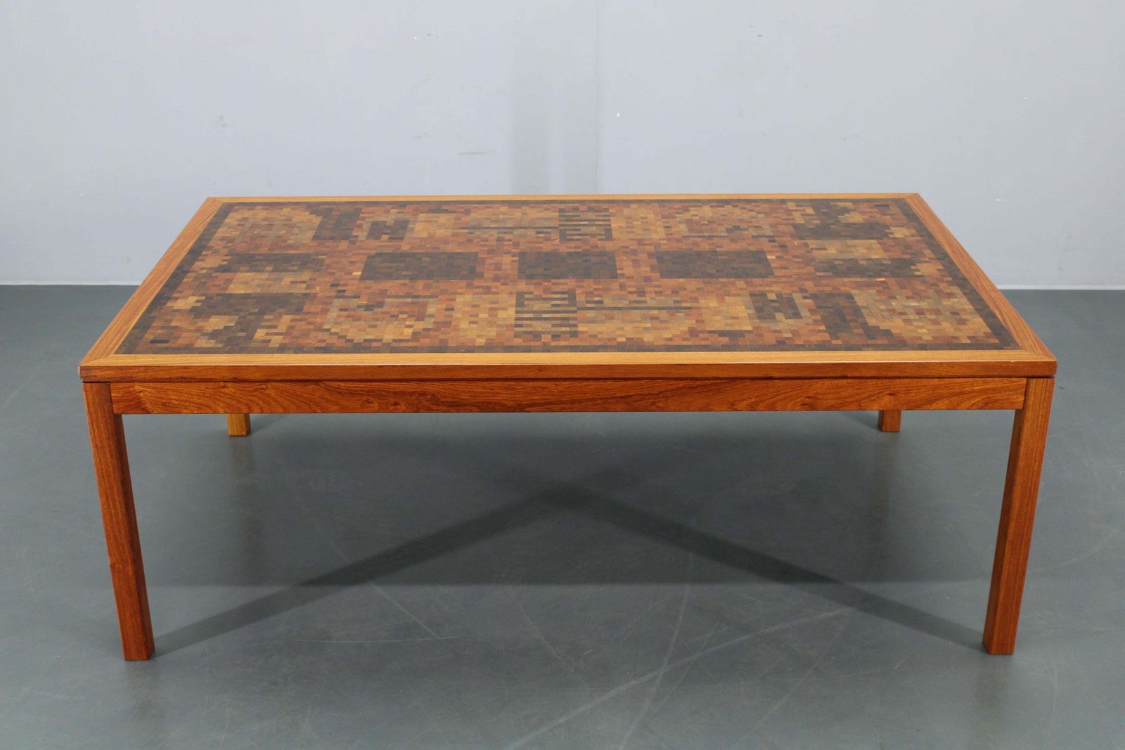 1003.0 1980s Danish End Grain Mosaic Coffee Table By Middelboe & Linduma For Tranekaer photo