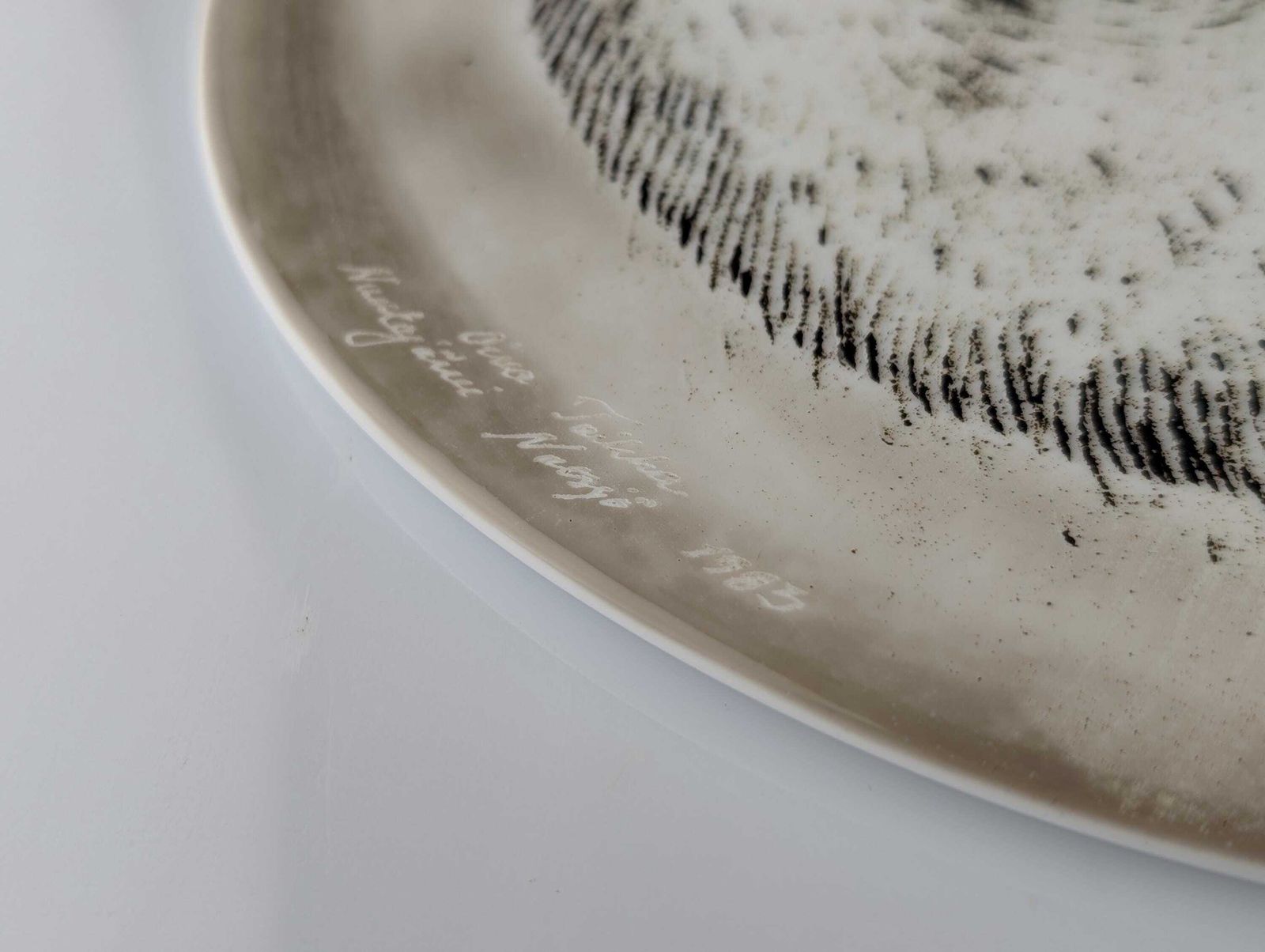 Plato De Cerámica Oso Panda Por Oiva Toikka Para Nuutajärvi, 1983 photo Home Decor