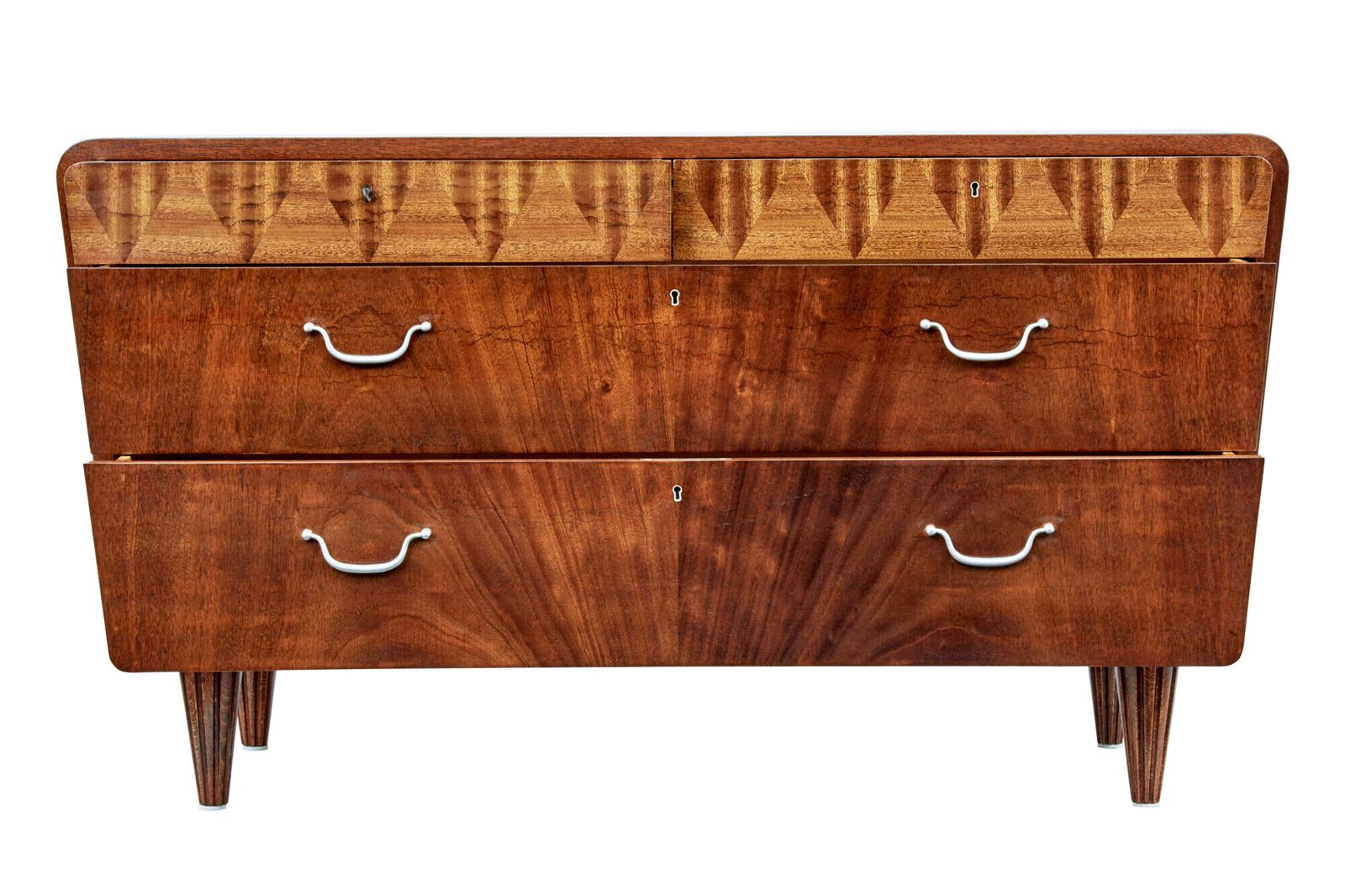 Mid 20th Century Scandinavian Inlaid Chest Of Drawers photo furniture