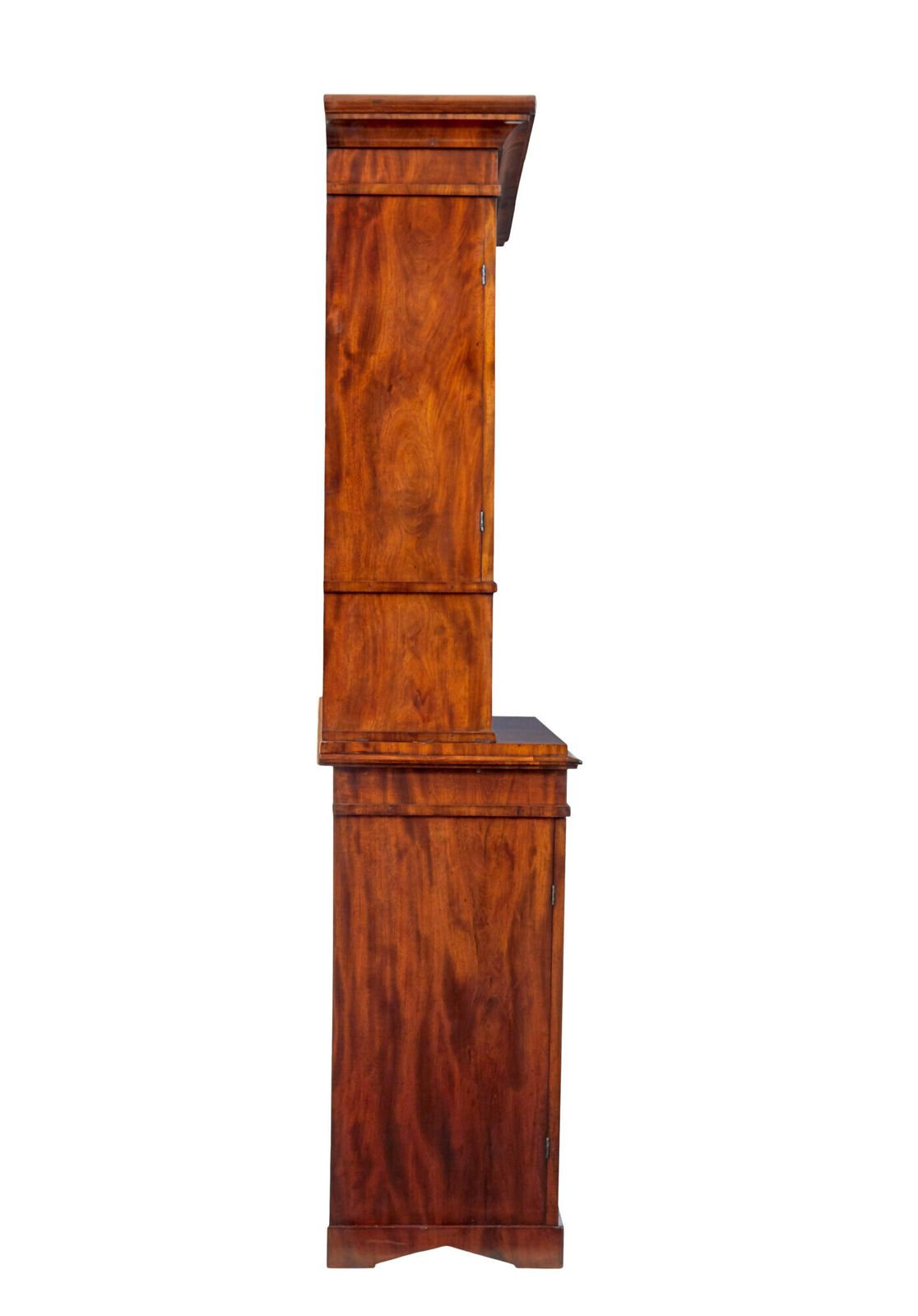 Empire Mid 19th Century Danish Flame Mahogany Cabinet photo Furniture