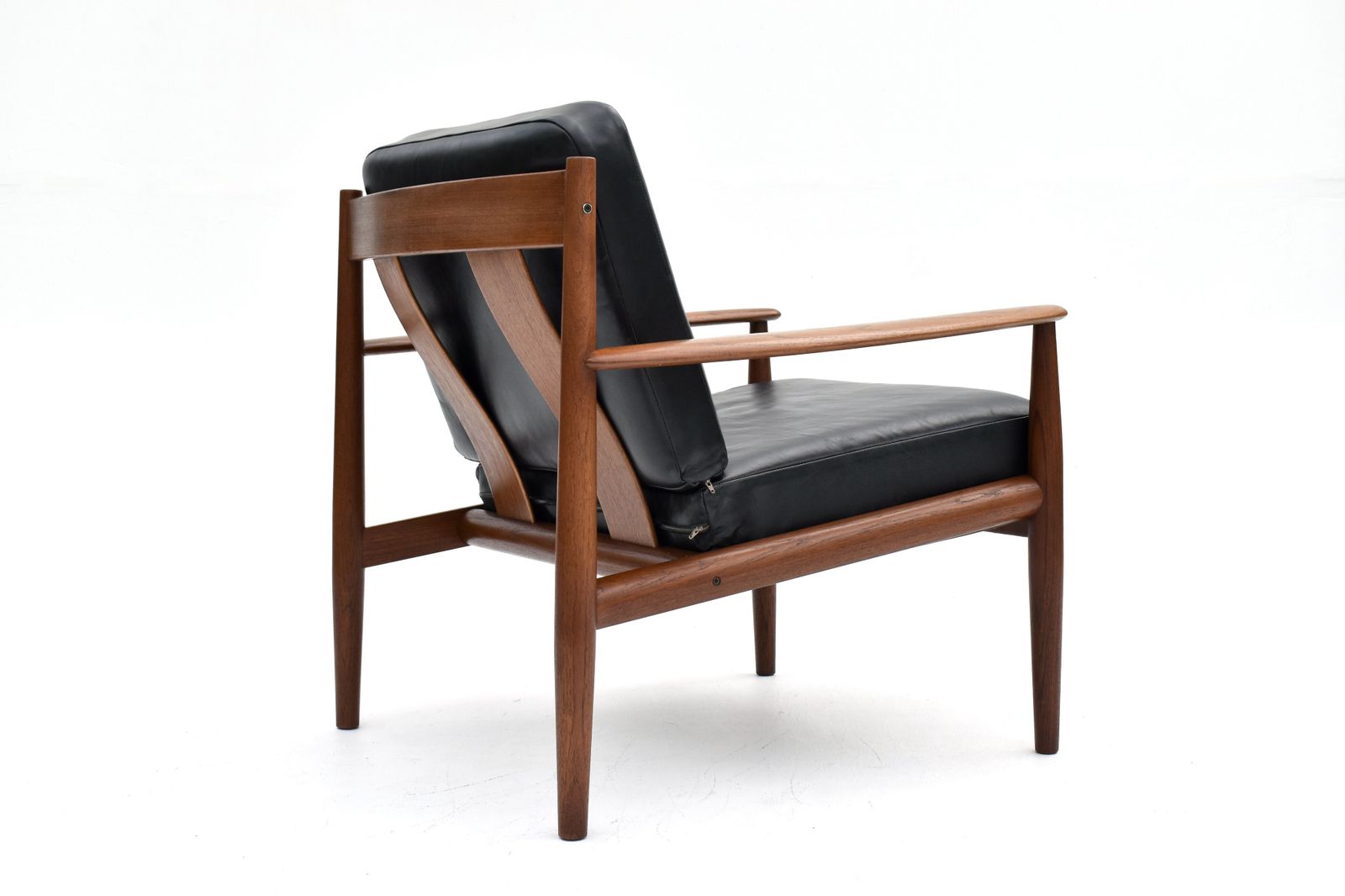 Grete Jalk Teak And Leather Lounge Chair photo Furniture