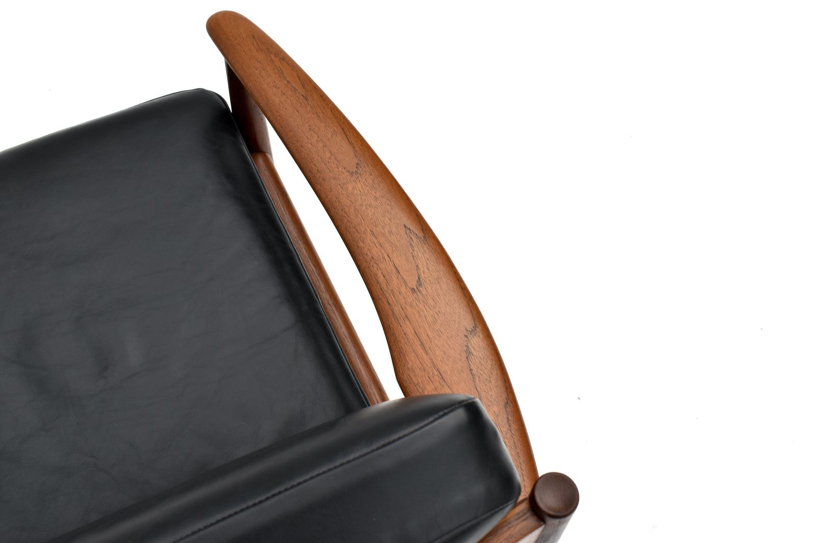 Grete Jalk Teak And Leather Lounge Chair photo 1495.0