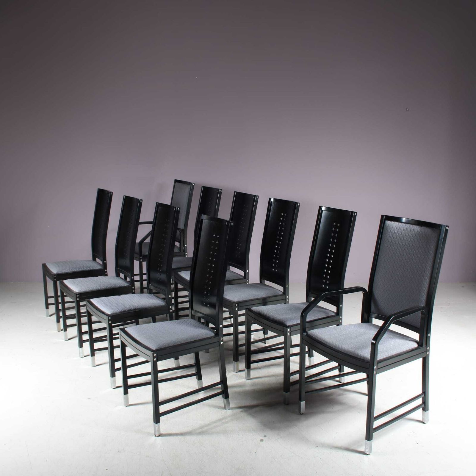Set Of 10 Dining Chairs By Ernst W. Beranek For Thonet, Austria 1980 photo for sale