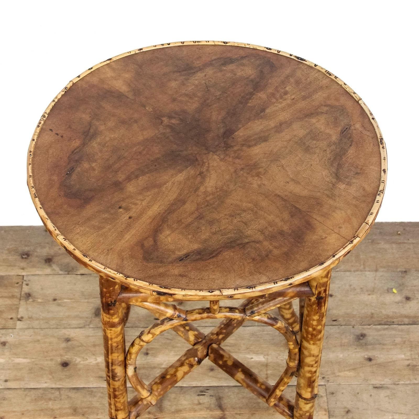 Early 20th Century Aesthetic Bamboo Side Table | Antique Furniture | Antique Side Cupboard | Bamboo Furniture | Bedside Table (M 6449) photo vinterior