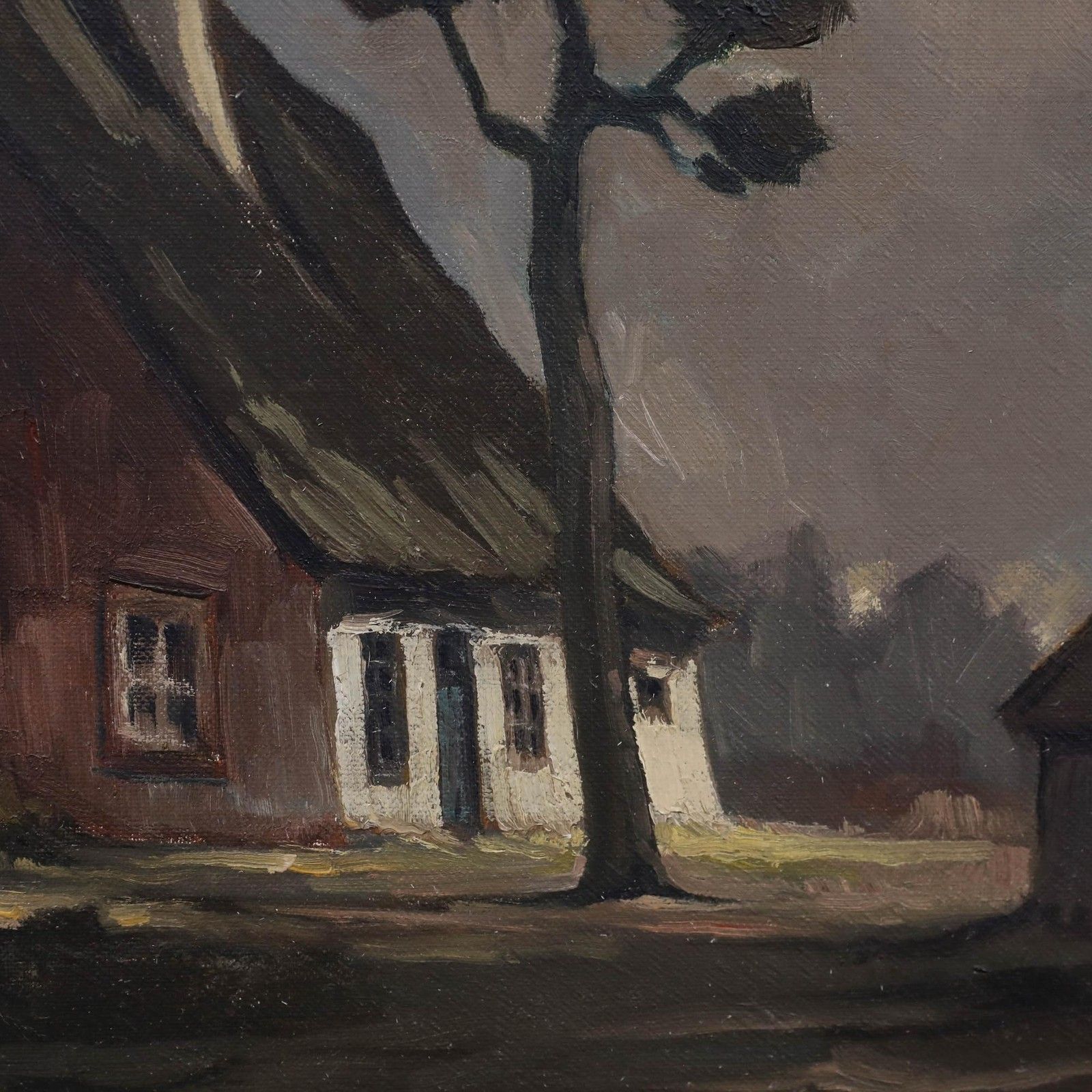 Theodore Op De Beeck (1901 1993) Mid 20th Century Oil, Kempen Farm photo Art