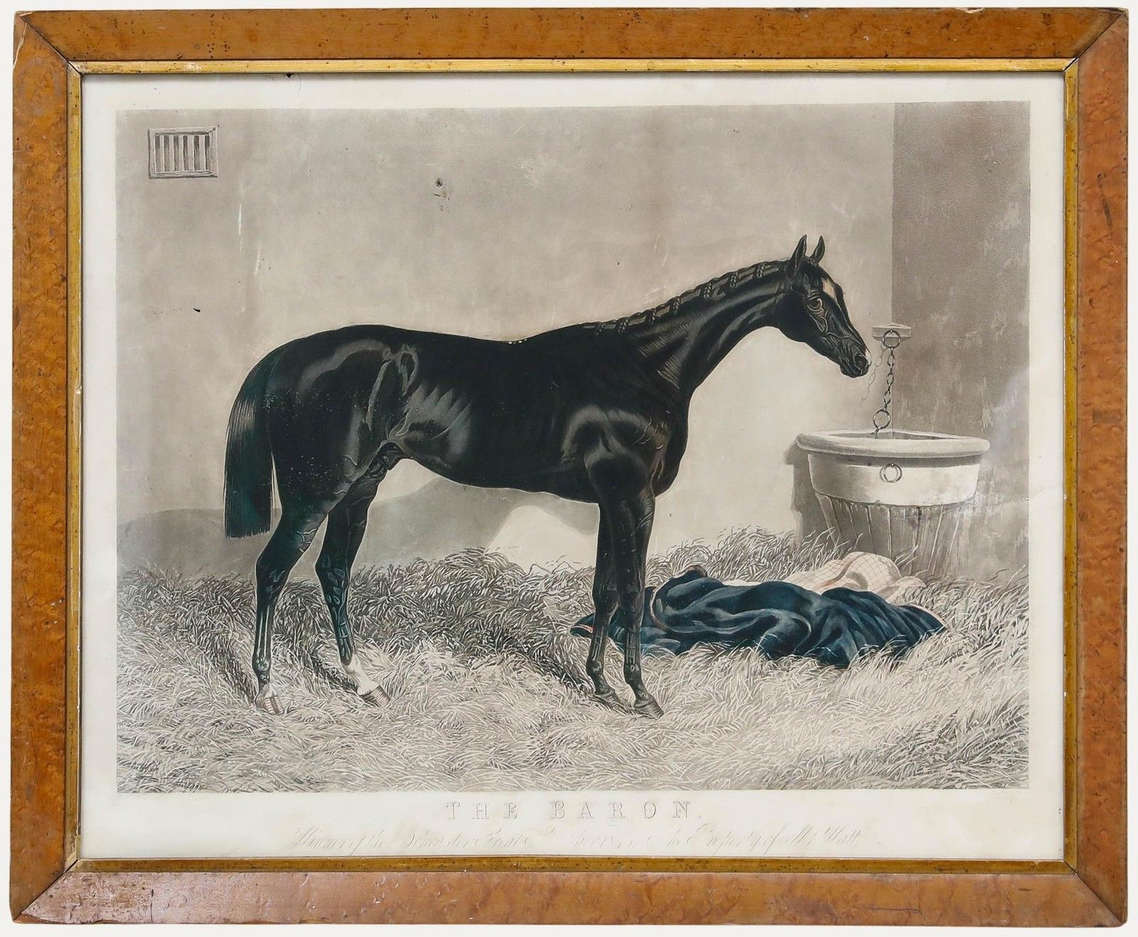 C. Hunt (1803 1877) After J.F. Herring (1795 1865) Aquatint, The Baron