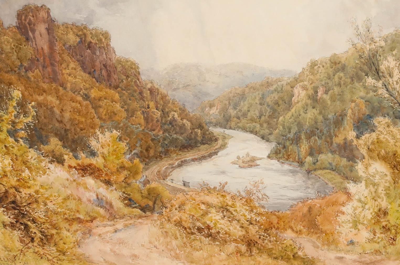 David Law (1831 1901) Framed Late 19th Century Watercolour, Symonds Yat photo furniture