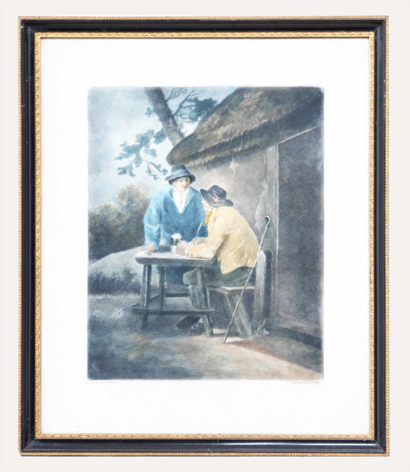 R.S. Syer After George Morland Mezzotint, Outside The Ale House Door