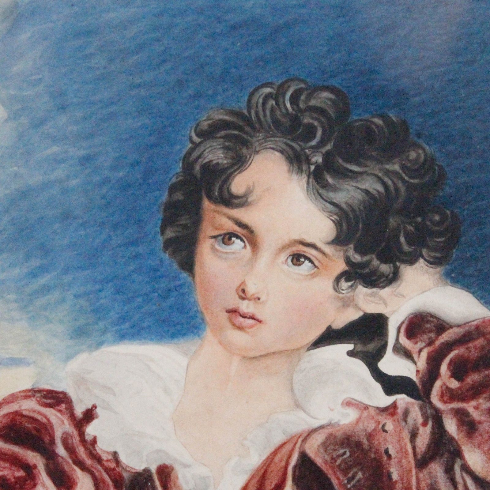 After Sir Thomas Lawrence Late 19th Century Watercolour, Red Boy photo Art