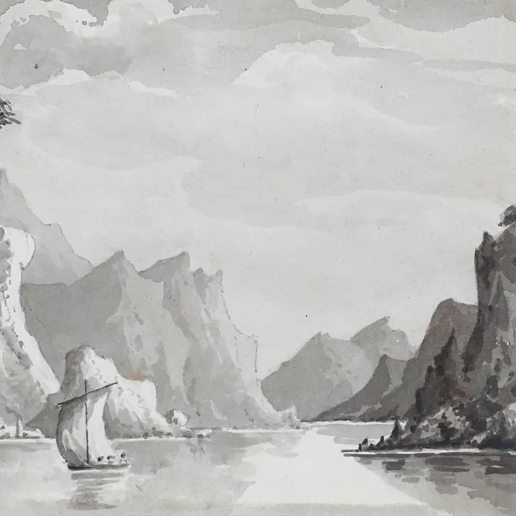 Attrib. George Heriot (1759 1839) Watercolour, View Of The Lago Di Girasole photo 175.0