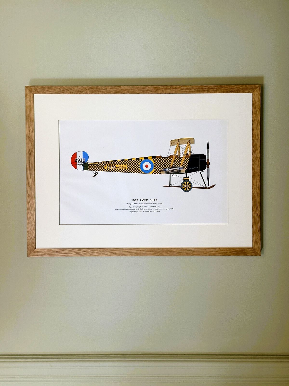 Set Of 4 Vintage Framed Aeroplane Lithograph Prints 1913 1917 photo for sale