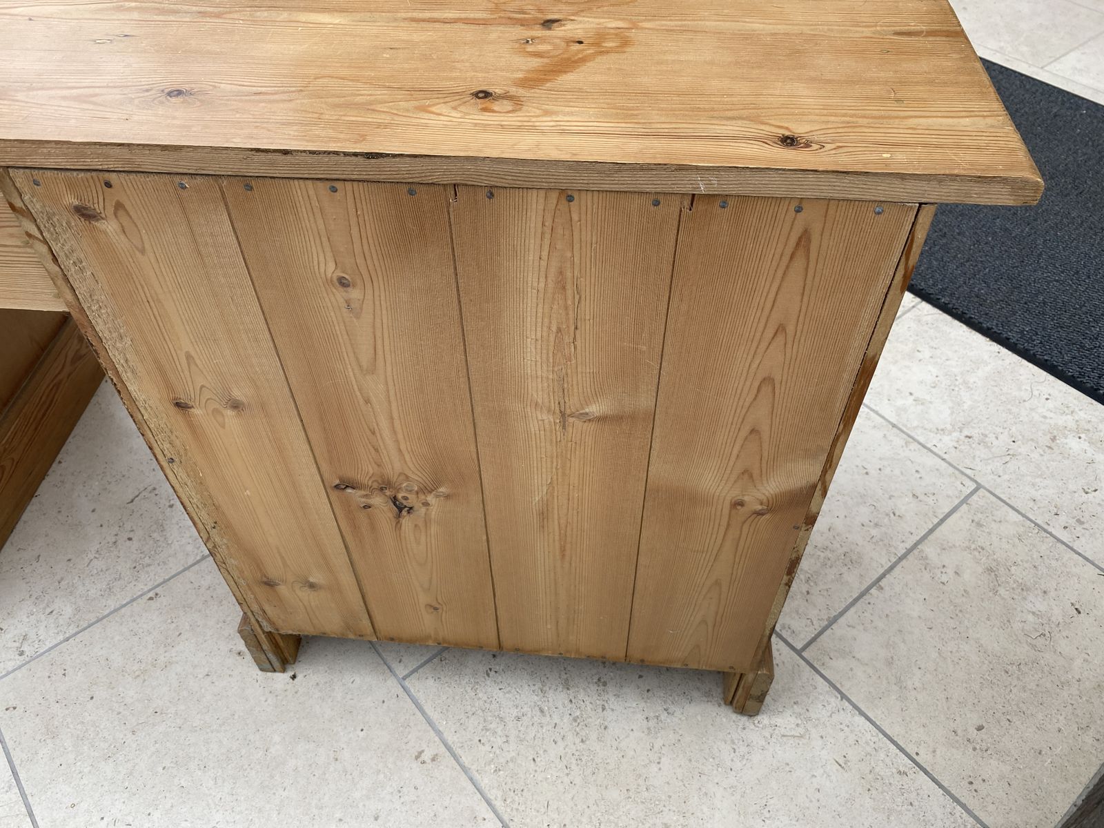 Reduced.  Vintage Pine  Dresser/Desk  Handmade For Ourselves Over 50  Years Ago From Reclaimed Canadian Redwood Pine. photo furniture