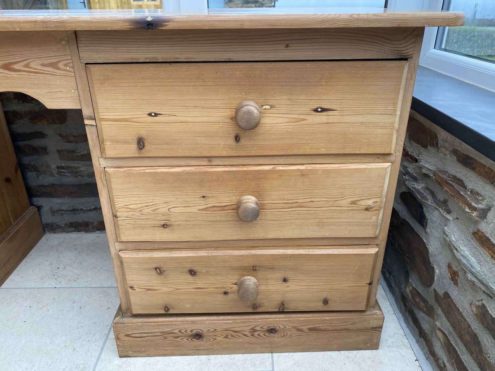 photo buy Reduced.  Vintage Pine  Dresser/Desk  Handmade For Ourselves Over 50  Years Ago From Reclaimed Canadian Redwood Pine.