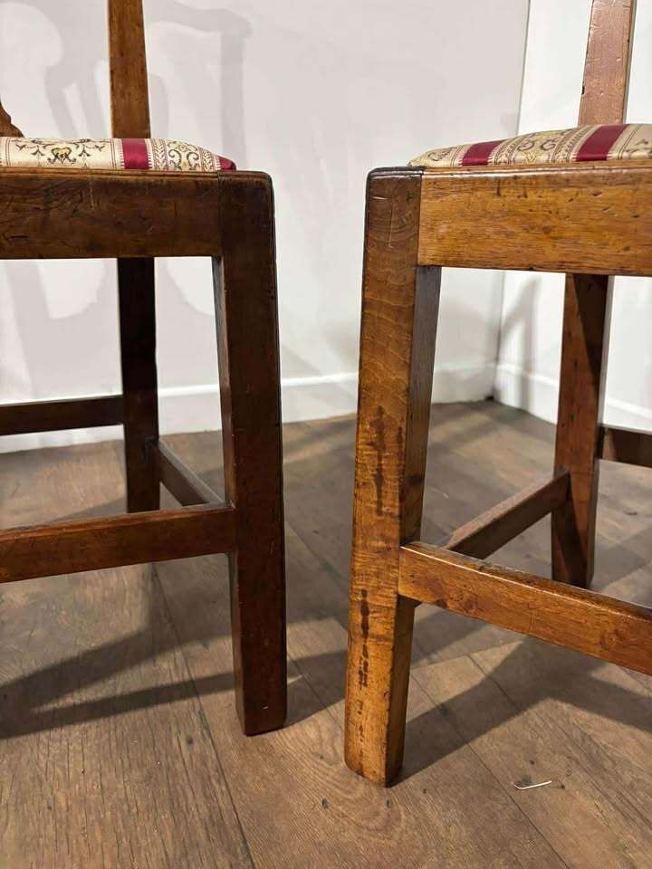 Pair Of Georgian Mahogany Side Chairs photo furniture
