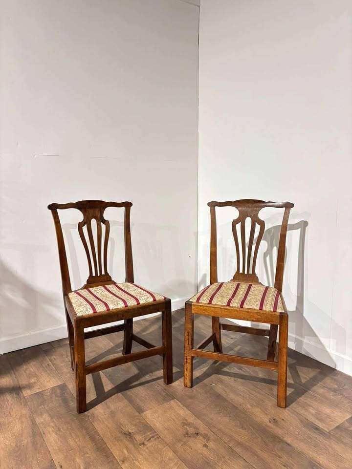 Pair Of Georgian Mahogany Side Chairs photo for sale