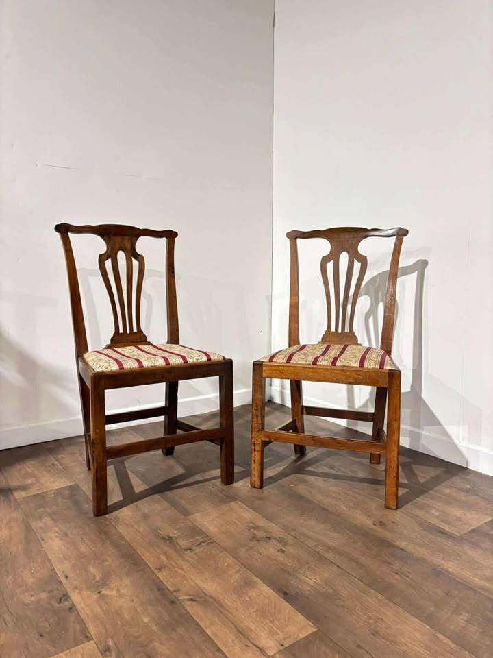Pair Of Georgian Mahogany Side Chairs