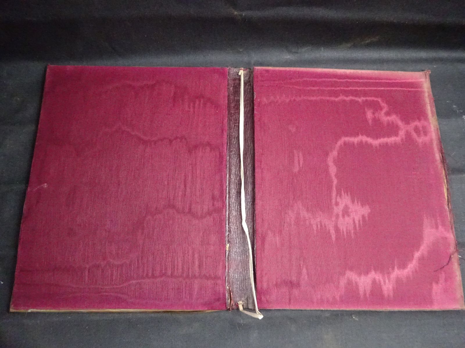 130.0 Art Nouveau Brass And Leather Writing Desk Blotter Portfolio C1900 photo