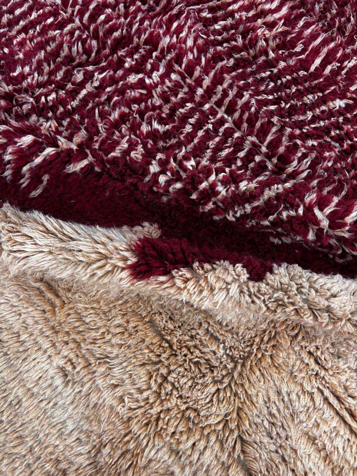 Modern Moroccan Mrirt Wool Rug 250x250 Cm – Abstract Handwoven Berber Carpet With Bold Colors Square Rug For Living Room photo vinterior