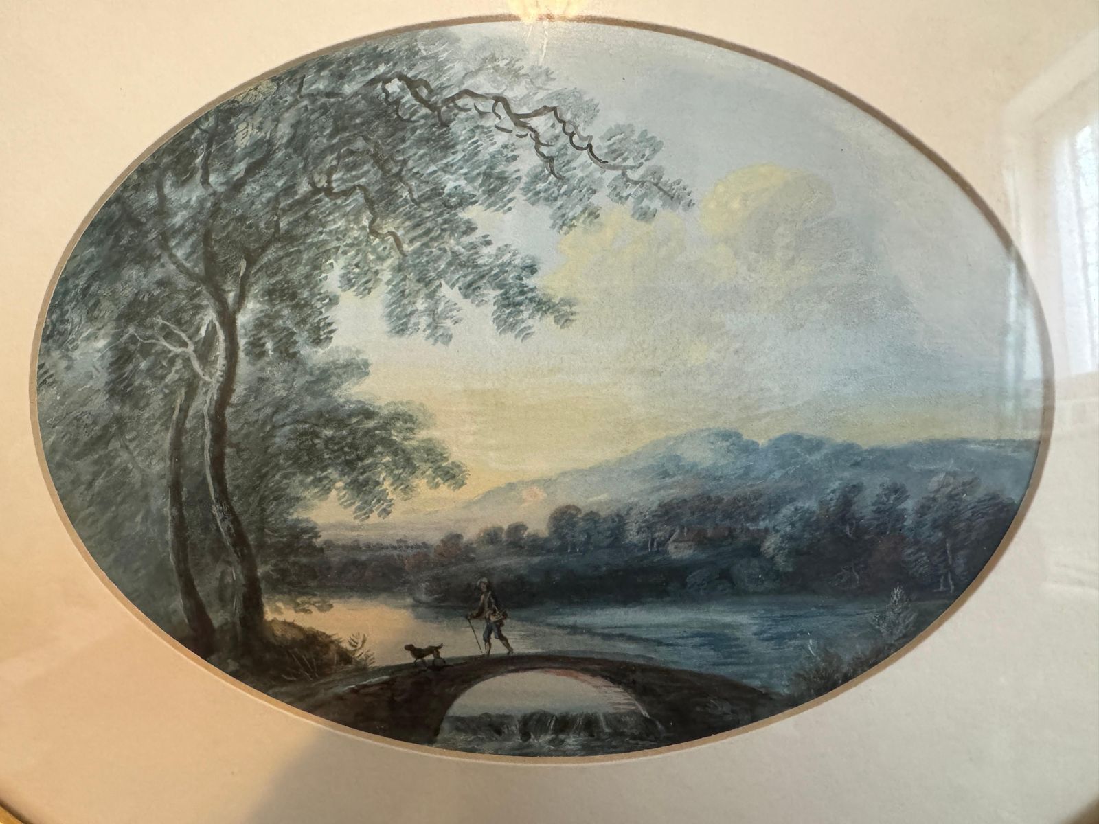 Set Of 3 Framed 19th Century Watercolours   Pastoral Landscape Scenes photo furniture