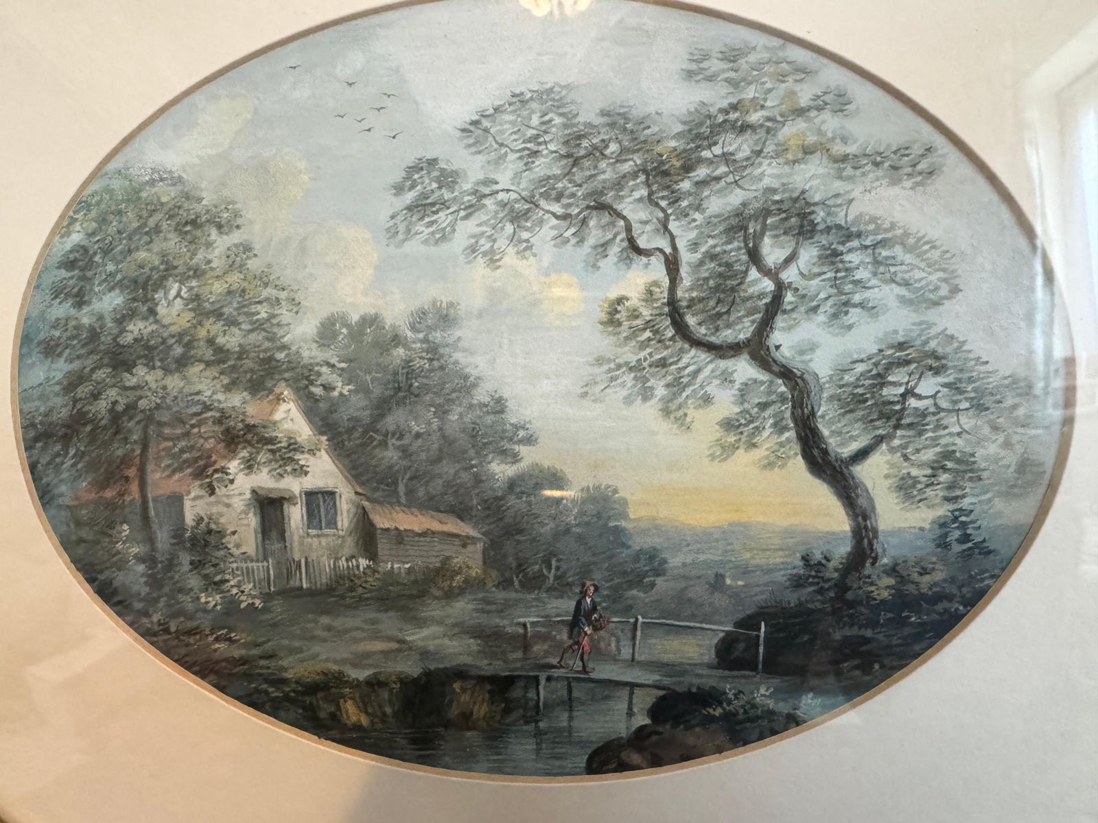 Set Of 3 Framed 19th Century Watercolours   Pastoral Landscape Scenes photo 572.0