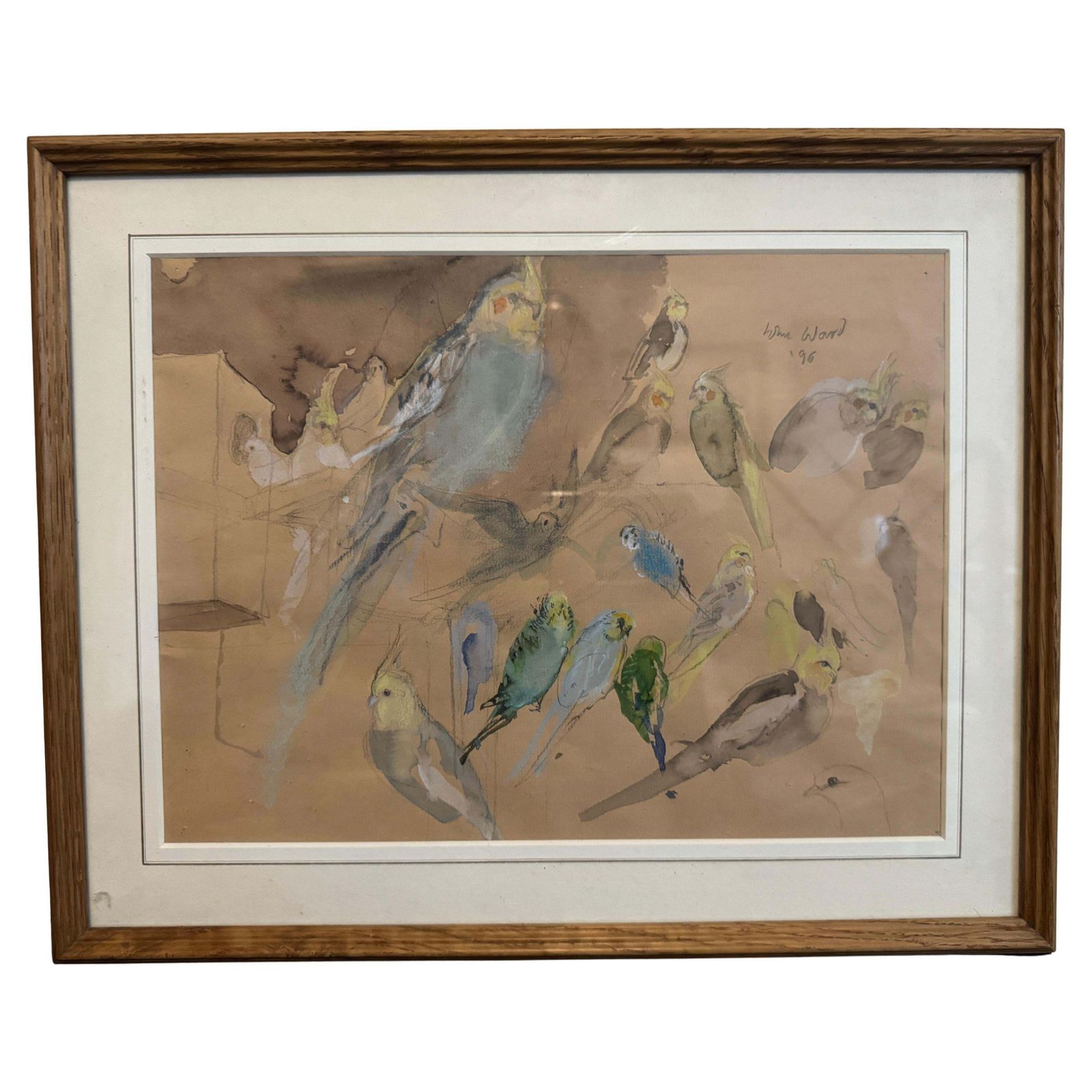 'Budgies And Cockatiels' By John Stanton Ward (1917   2007)
