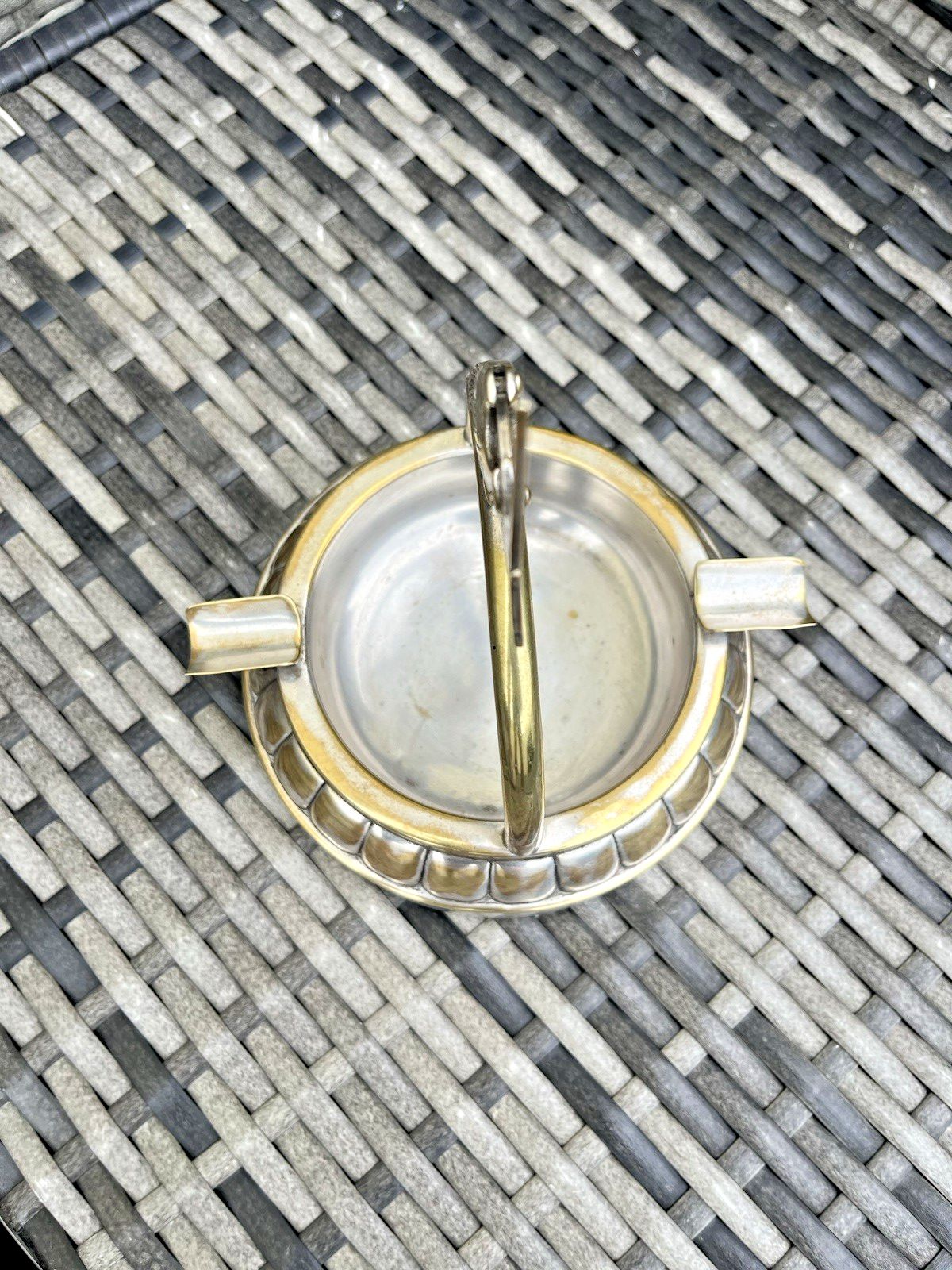 photo for sale Antique Art Deco Silver Plated Cockatoo / Parrot Cigar Cutter Desk Table Ashtray