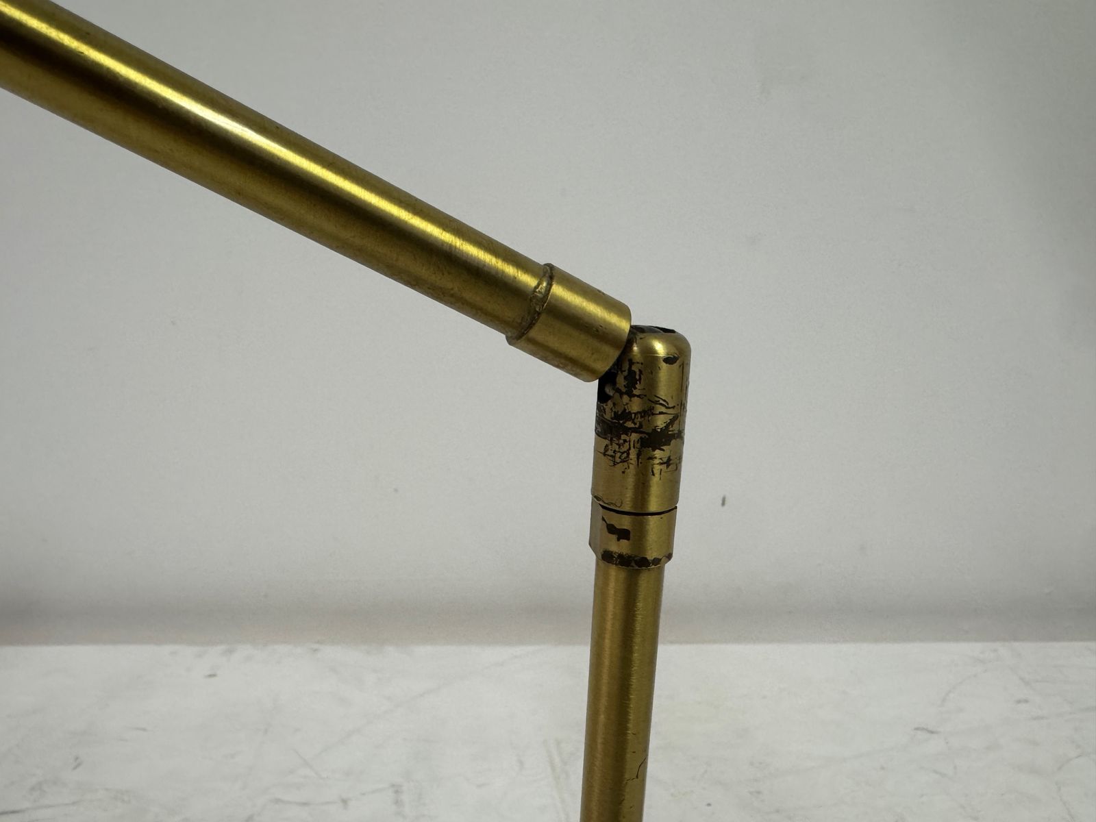 Adjustable Brass And Metal Desk Lamp By Omi For Koch & Lowy, 1970s photo for sale