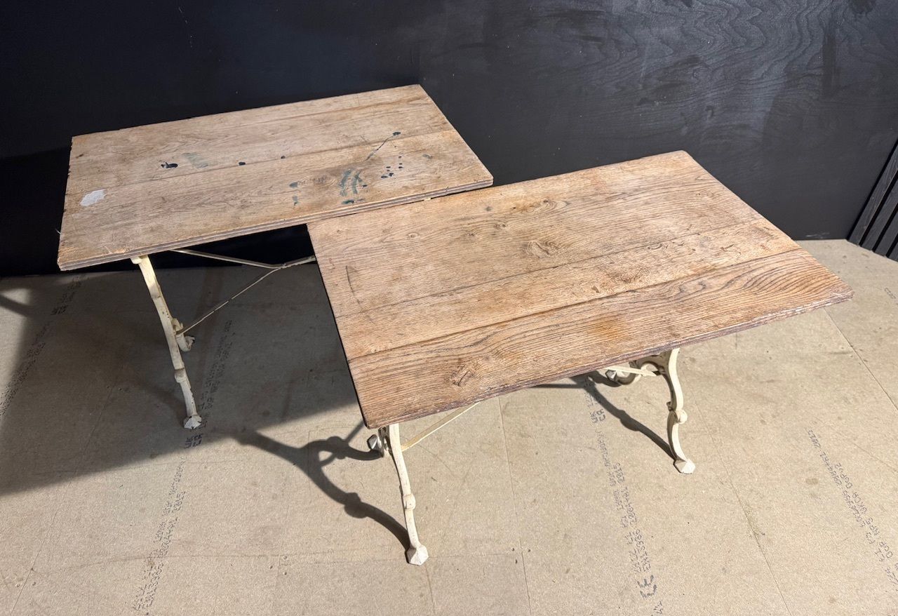 Pair French Bistro Tables photo for sale
