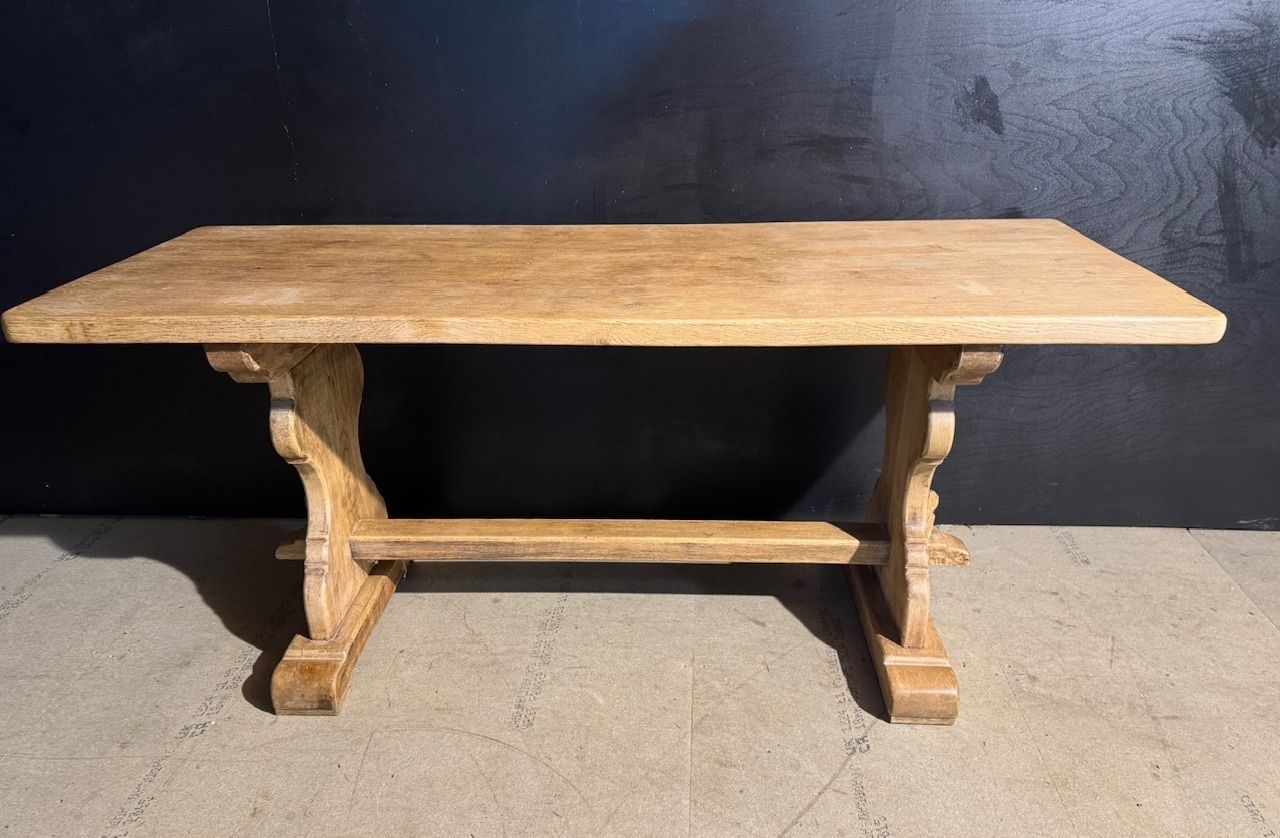Smaller French Oak Farmhouse Dining Table photo furniture