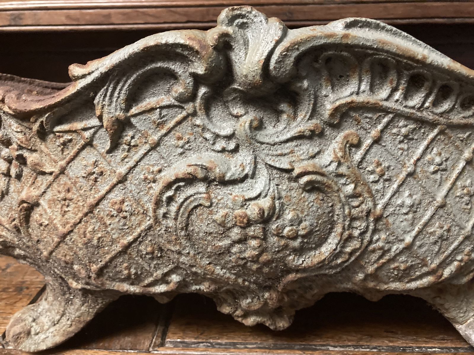 Pair Of Cast Iron Antique French Jardinière Planters photo vintage