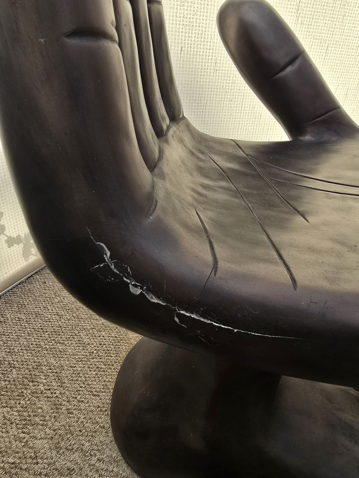 Pair Of Pedro Friedeberg Style Hand/Foot Chairs,   Left And Right photo vintage