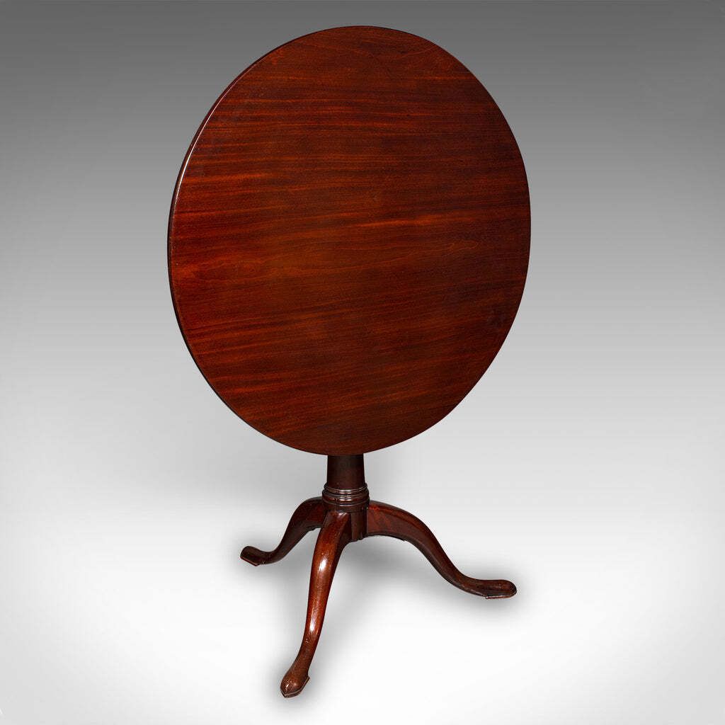 Antique Tripod Table, English, Tilt Top, Side, Occasional, Wine, Lamp, Georgian photo furniture