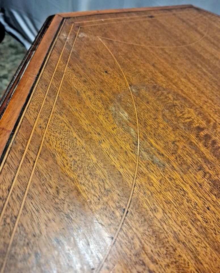 Antique Edwardian Mahogany Occasional Table With Age Related Marks photo 215.0